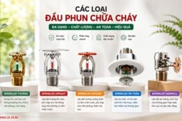Các loại đầu phun Sprinkler phổ biến trên thị trường hiện nay