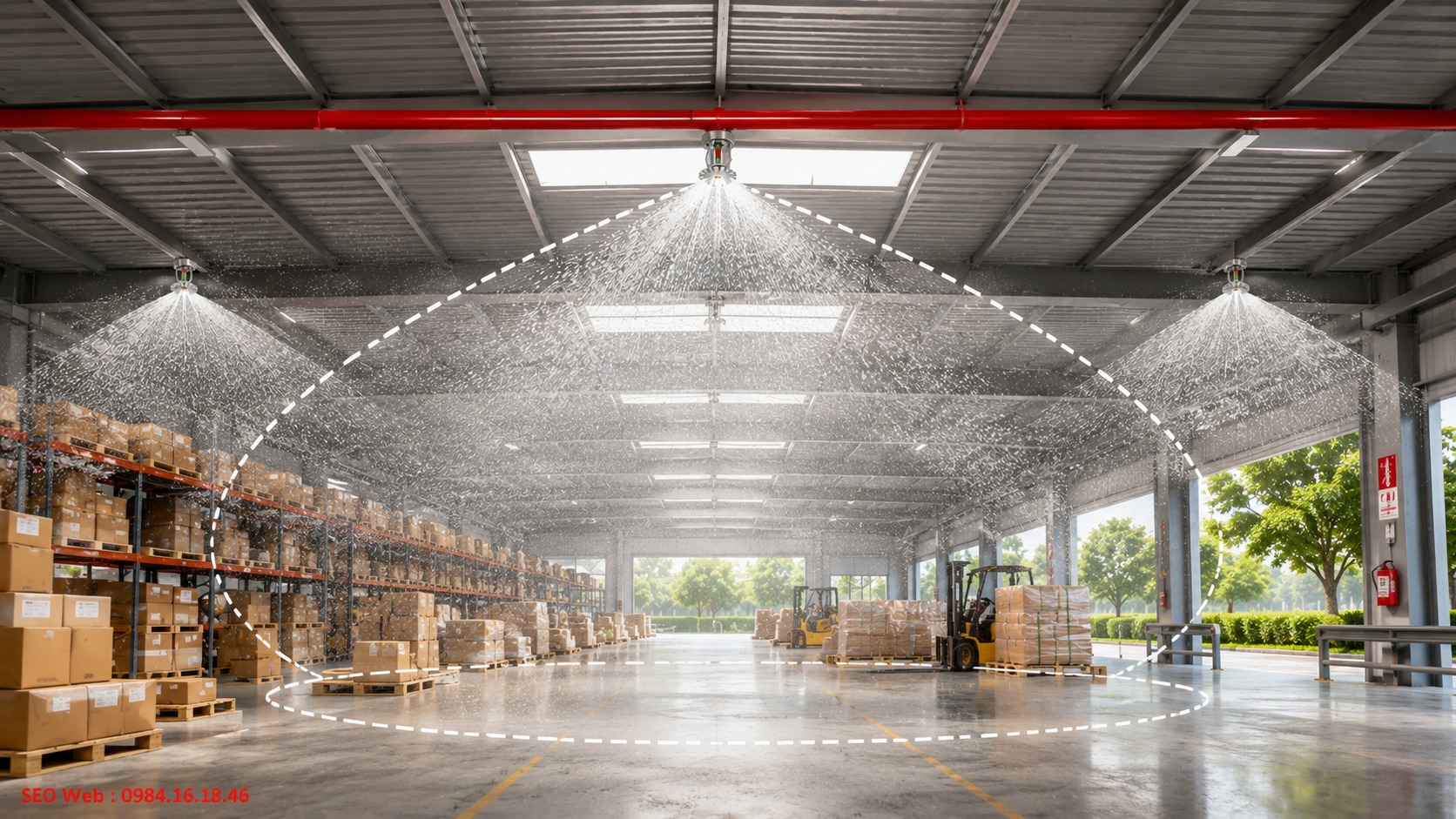 Thiết kế tấm hướng dòng tạo vùng phun phù hợp từng đầu phun Cấu tạo tấm hướng dòng và phân phối nước đầu phun Sprinkler