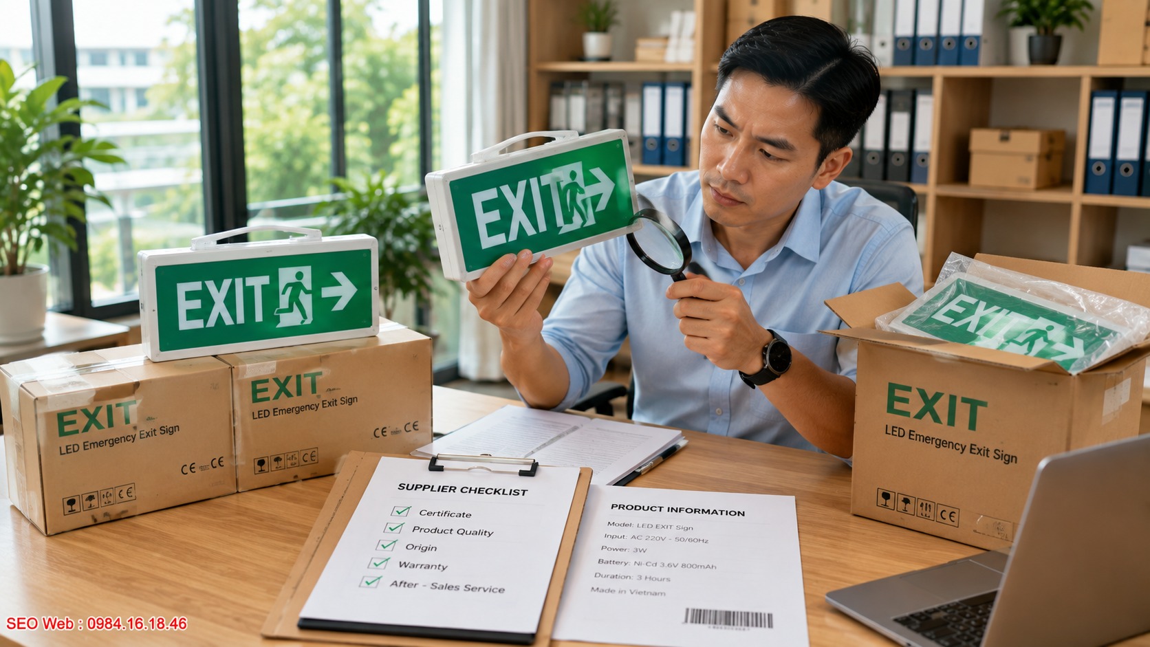 Chất lượng kết cấu quyết định độ bền đèn exit khi dùng Đánh giá chất lượng và độ bền của đèn exit