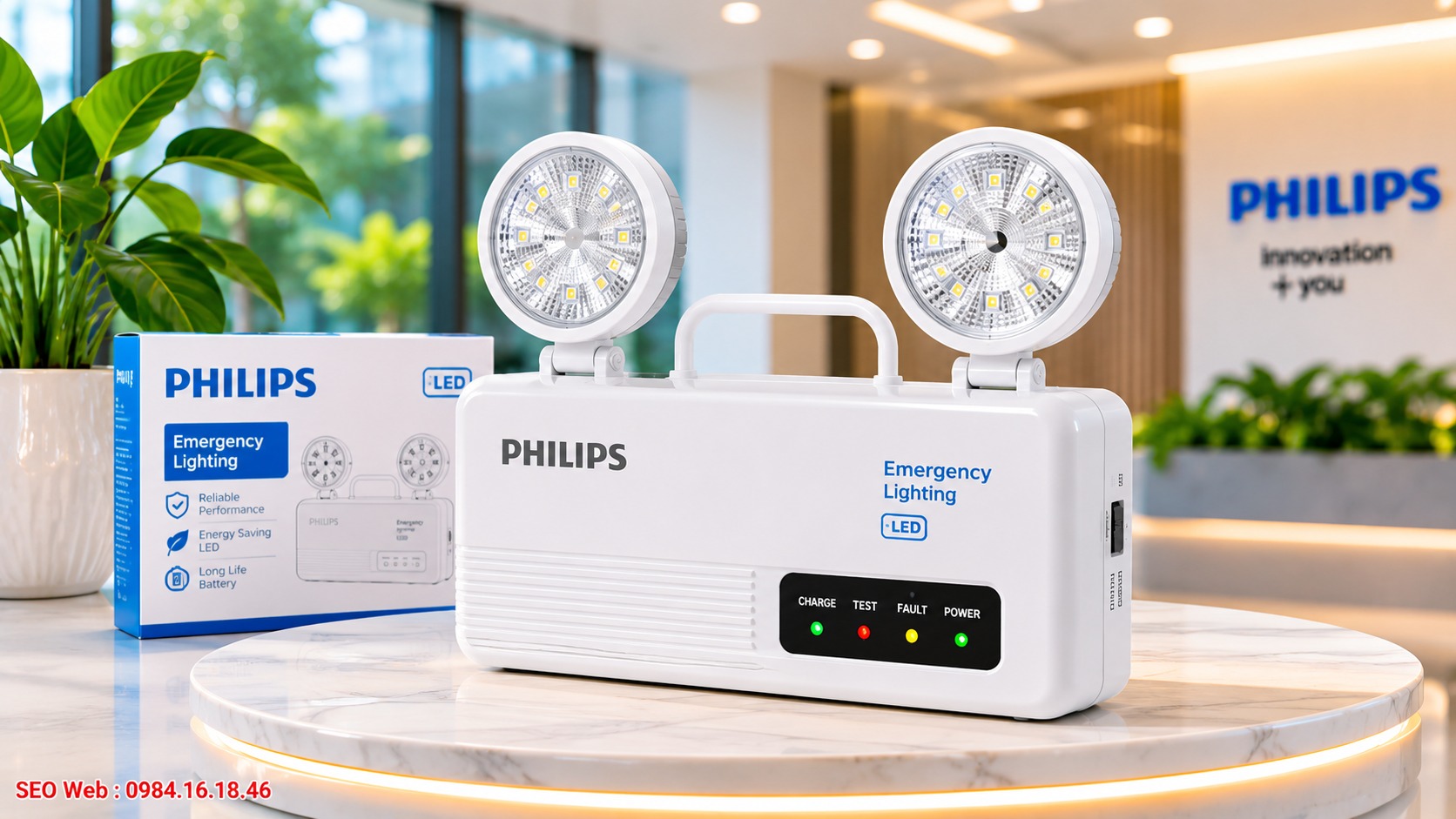 Giải pháp chiếu sáng Philips cho công trình cần độ ổn định Đèn chiếu sáng khẩn cấp Philips hiệu suất cao và vận hành ổn định