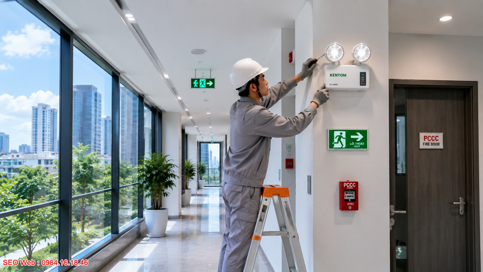 Kiểm tra pin và nguồn sáng giúp giảm nguy cơ hư hỏng Kiểm tra và bảo trì đèn chiếu sáng khẩn cấp định kỳ