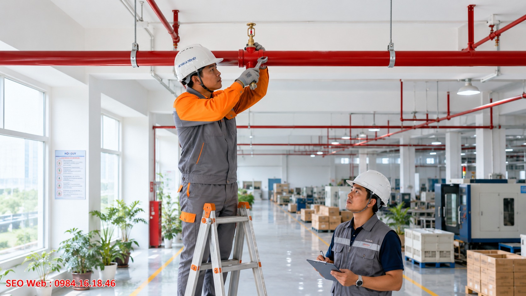 Phạm vi bảo vệ cần tính toán phù hợp mặt bằng công trình Khoảng cách lắp đặt và diện tích bảo vệ của đầu phun Viking