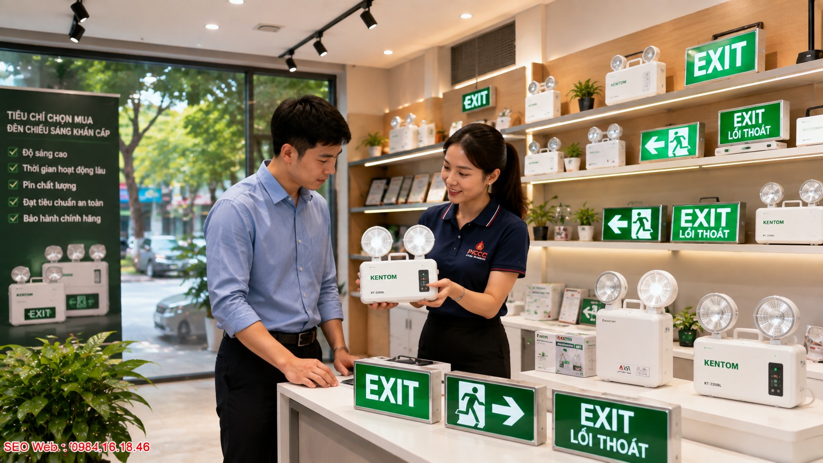 Tư vấn trang bị giải pháp chiếu sáng dự phòng Hoàng Nhật Hưng Liên hệ Hoàng Nhật Hưng trang bị đèn chiếu sáng khẩn cấp