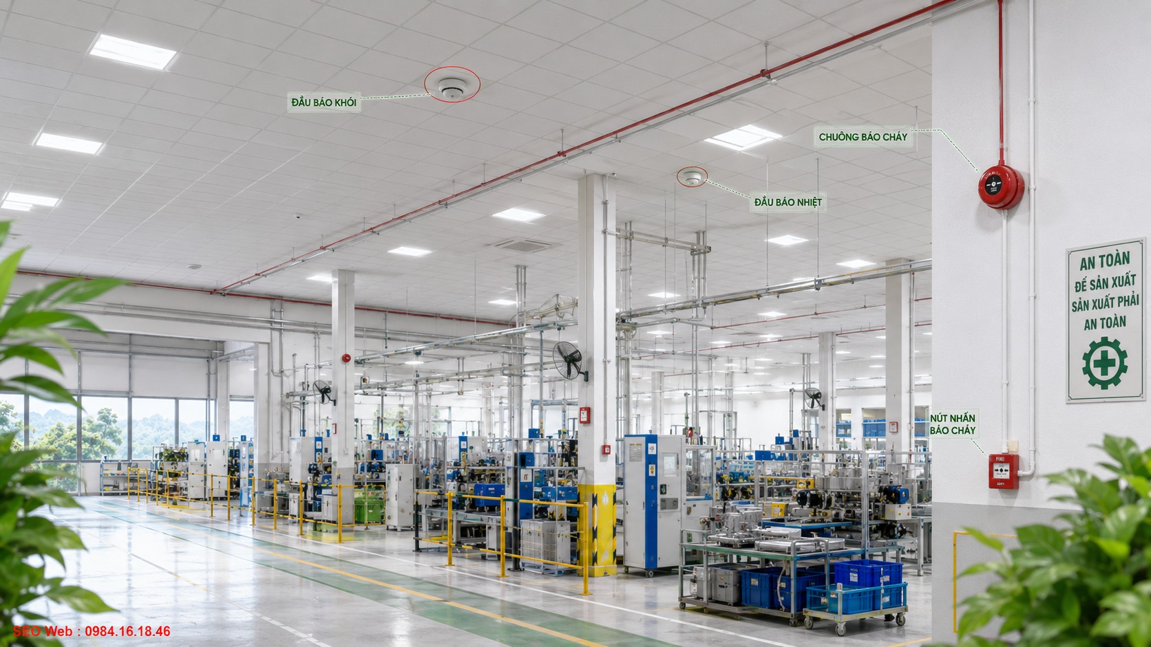 Môi trường nhà xưởng ảnh hưởng đến hoạt động thiết bị báo cháy