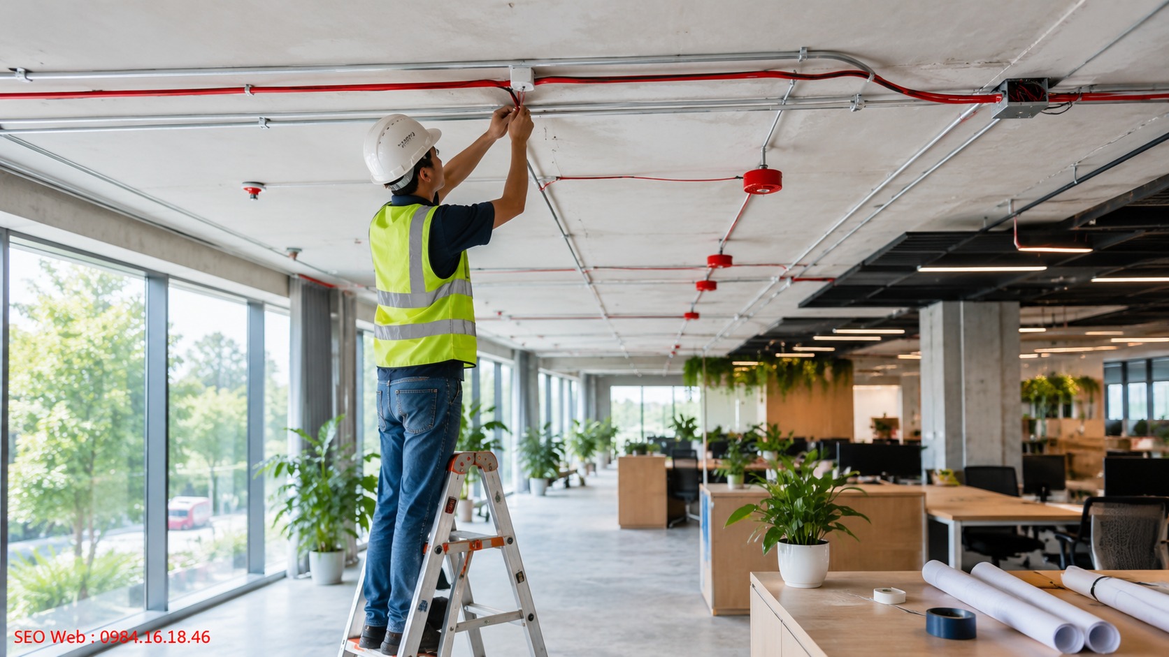 Kiểm tra nguồn cấp và đường truyền trước khi hoàn thiện hệ thống Đánh giá nguồn điện dự phòng và đường truyền tín hiệu của hệ thống báo cháy