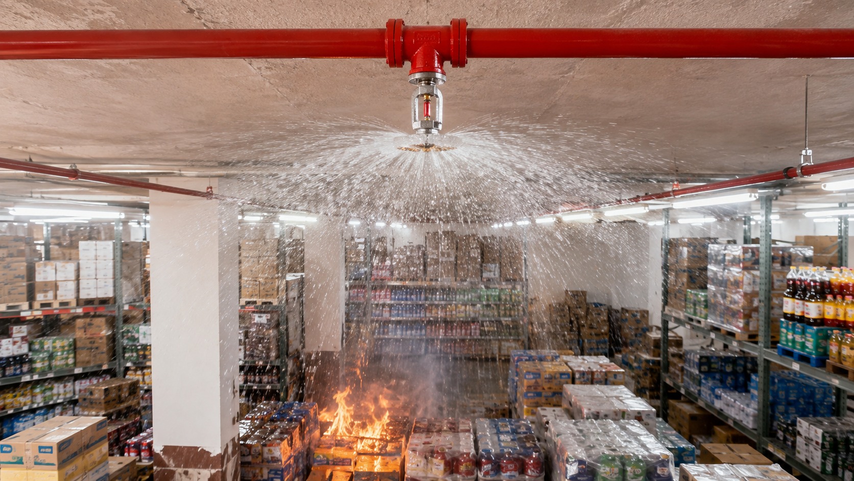 Phạm vi lắp đặt sprinkler Naffco trong nhiều loại công trình Ứng dụng đầu phun sprinkler Naffco tại nhà xưởng và công trình thương mại