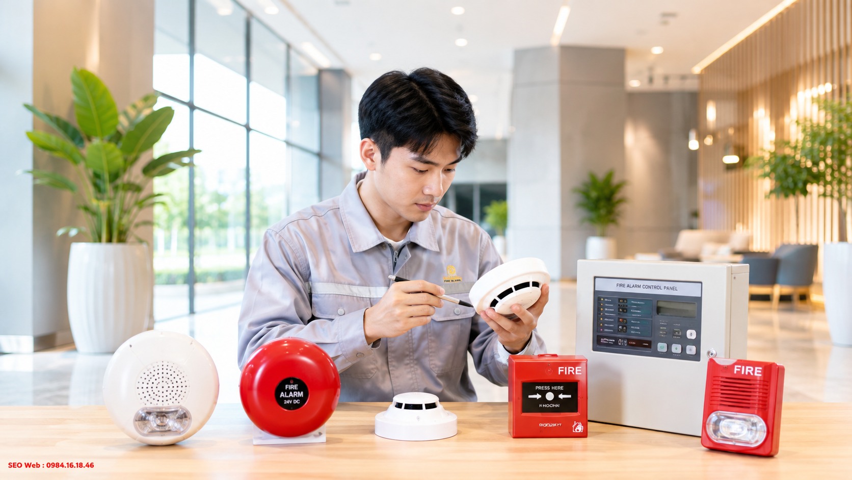 Kiểm tra phản hồi cảnh báo trước khi đưa thiết bị vào sử dụng Thử khả năng hoạt động và phản hồi của thiết bị báo cháy trước khi lắp đặt