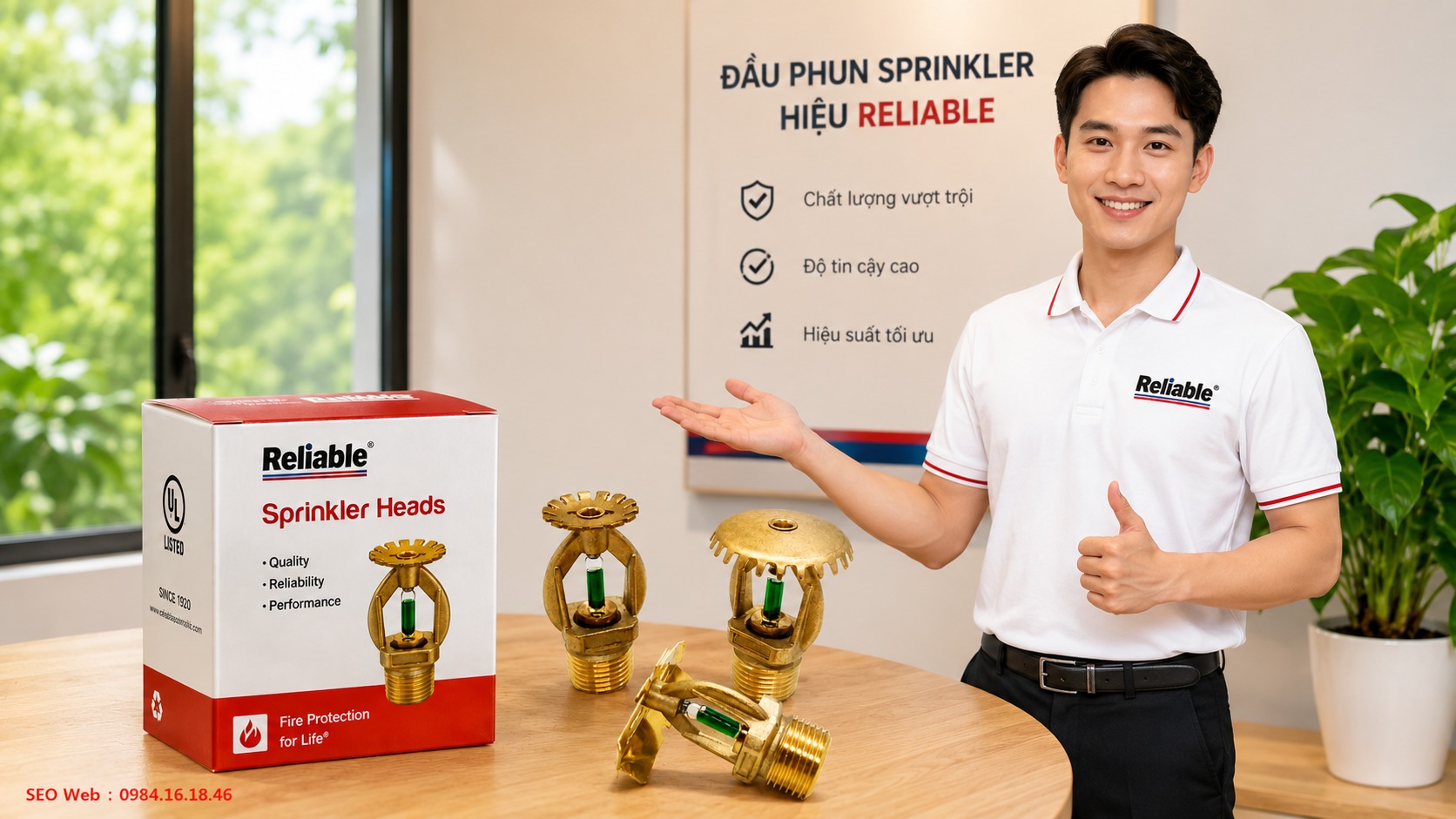 Ưu điểm đầu phun Sprinkler Reliable khi sử dụng trong hệ thống chữa cháy tự động
