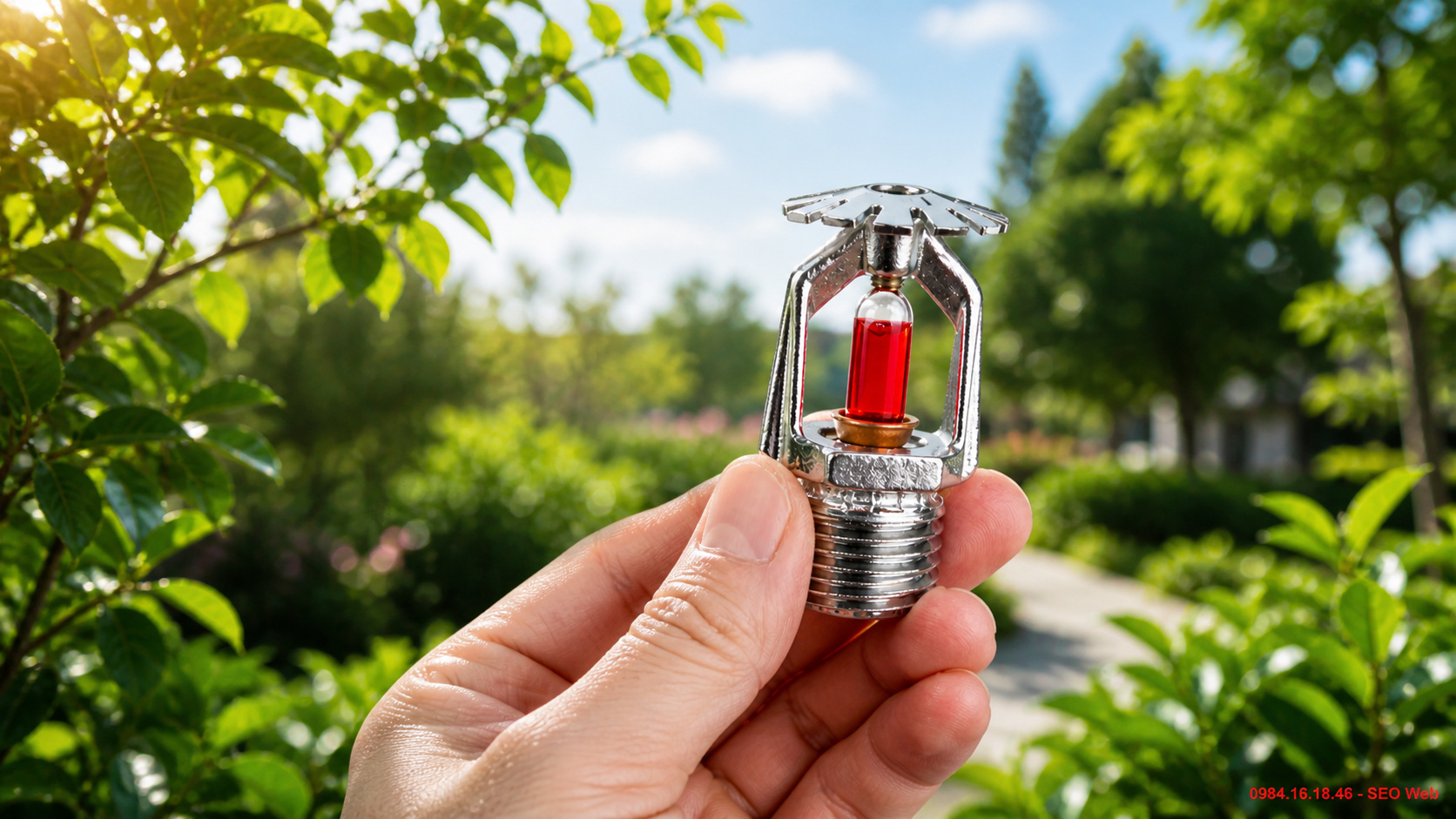 Vai trò bóng thủy tinh trong cơ chế kích hoạt đầu phun Sprinkler Bóng thủy tinh cảm nhiệt giữ cơ cấu đóng kín trên đầu phun Sprinkler