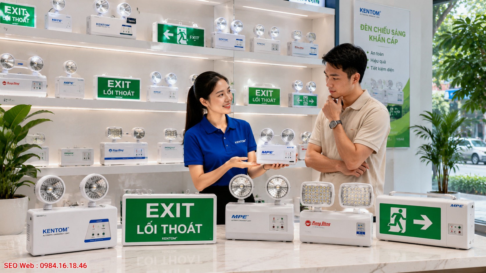 Tiêu chí lựa chọn thiết bị chiếu sáng dự phòng hiện đại Xu hướng lựa chọn đèn chiếu sáng khẩn cấp cho công trình hiện nay