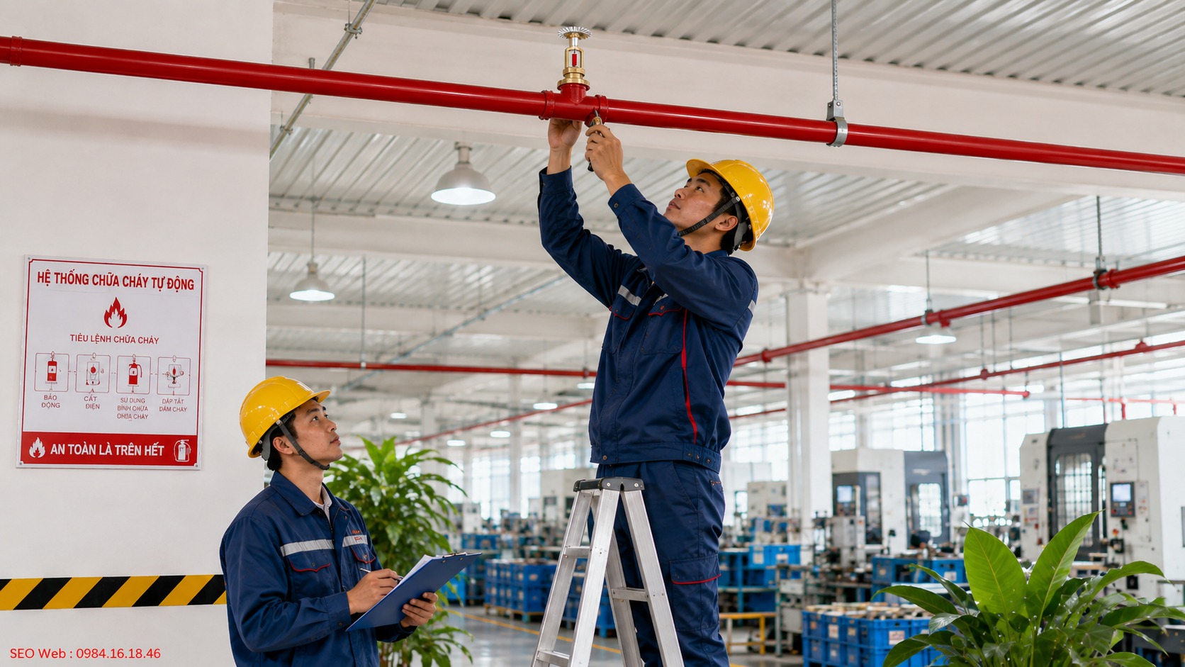 Kiểm soát vật cản để bảo đảm vùng phun hiệu quả Xử lý vật cản quanh đầu phun Sprinkler để duy trì phạm vi phân phối nước hiệu quả