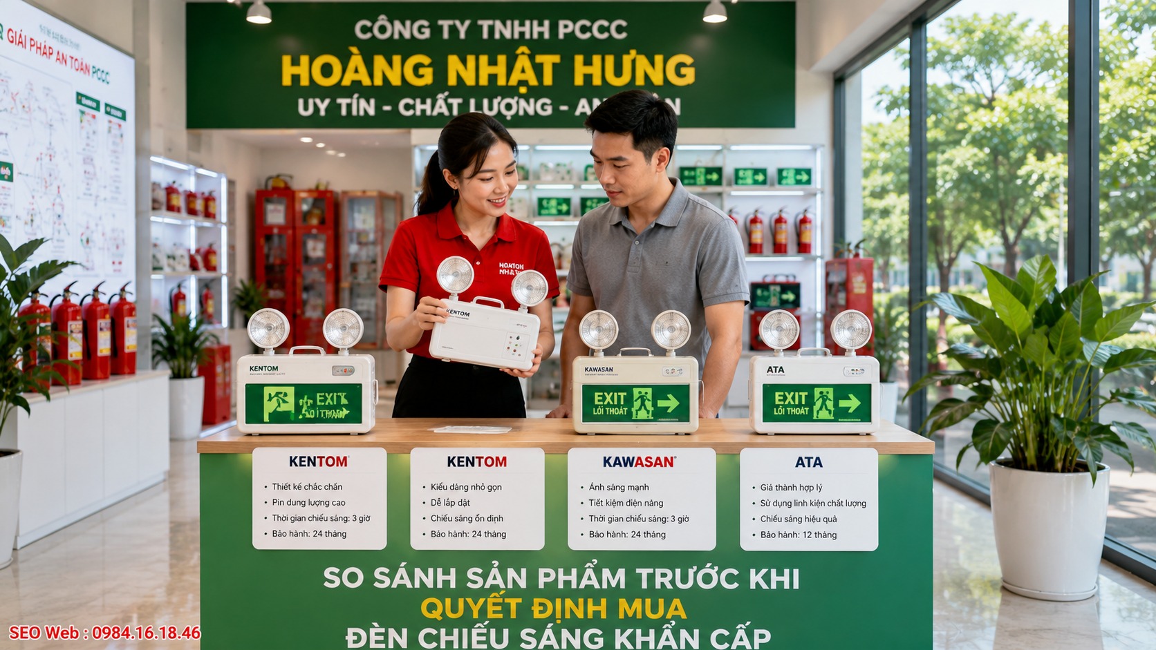 Bảng giá đèn chiếu sáng sự cố tham khảo mới nhất năm 2026
