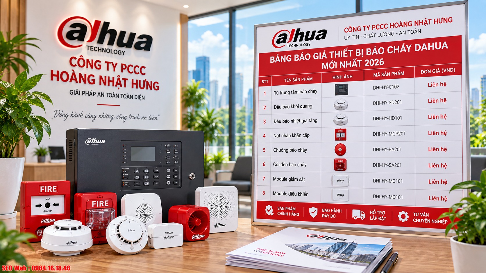 Bảng giá các loại thiết bị báo cháy Dahua mới nhất 2026