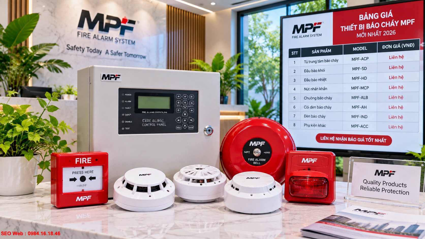 Bảng báo giá thiết bị báo cháy MPF mới nhất 2026
