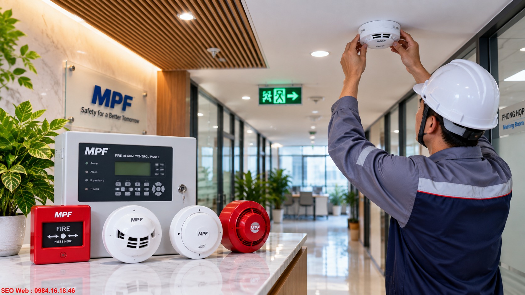 Thiết kế báo cháy MPF gọn gàng và dễ lắp đặt