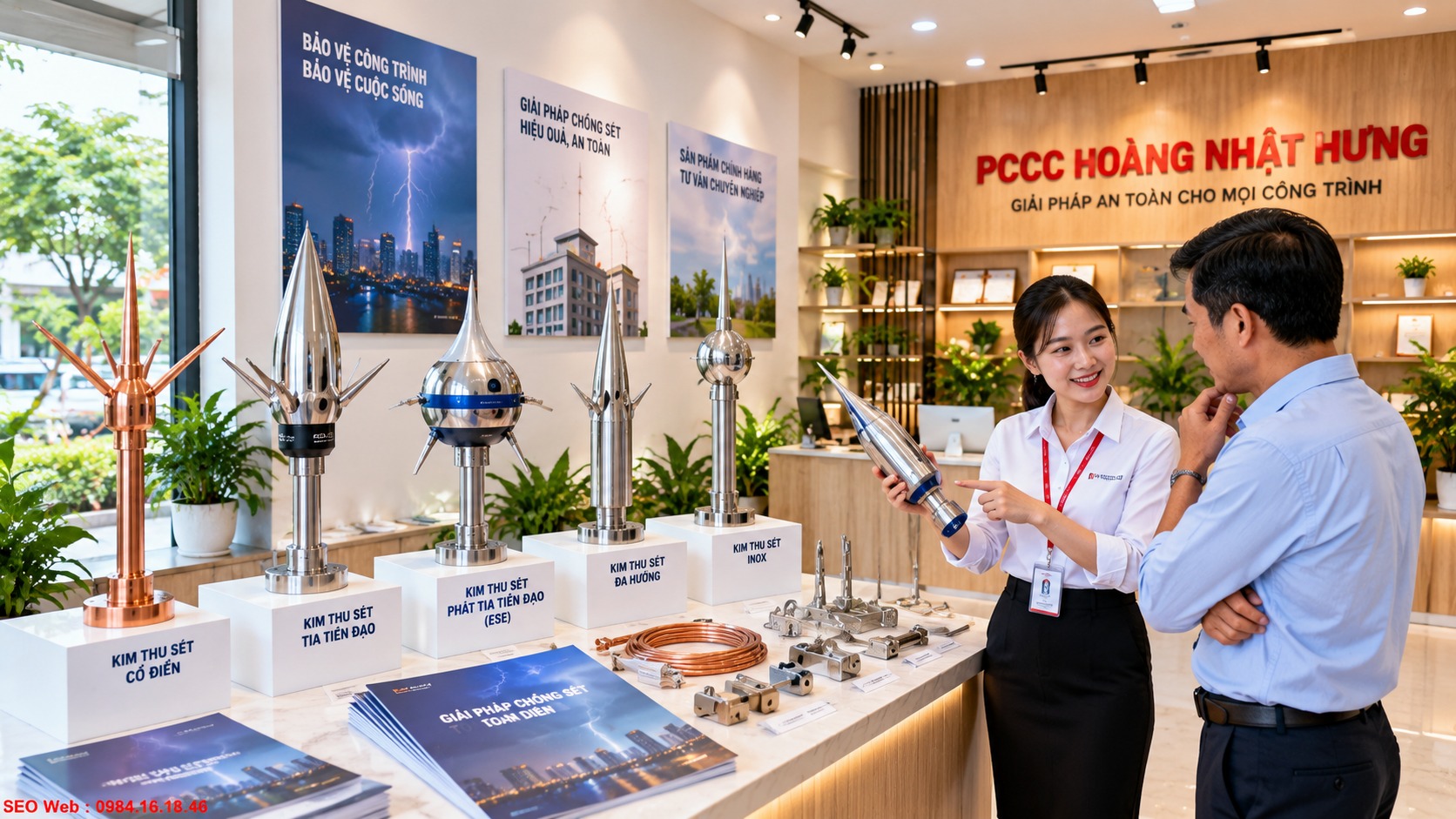 Báo giá kim thu sét theo công nghệ phạm vi bảo vệ và xuất xứ