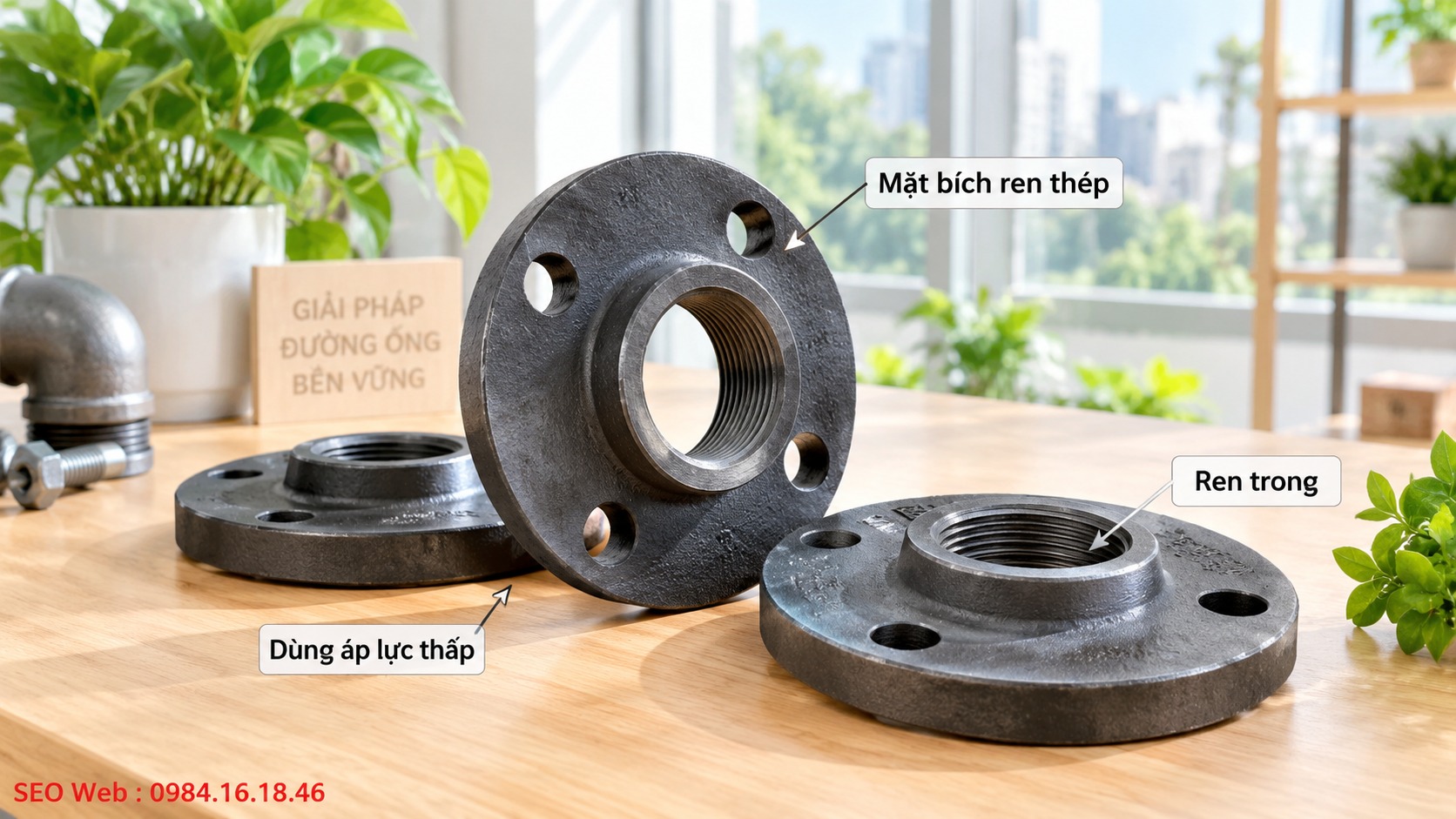 Bề mặt mặt bích và gioăng đệm quyết định khả năng làm kín mối nối