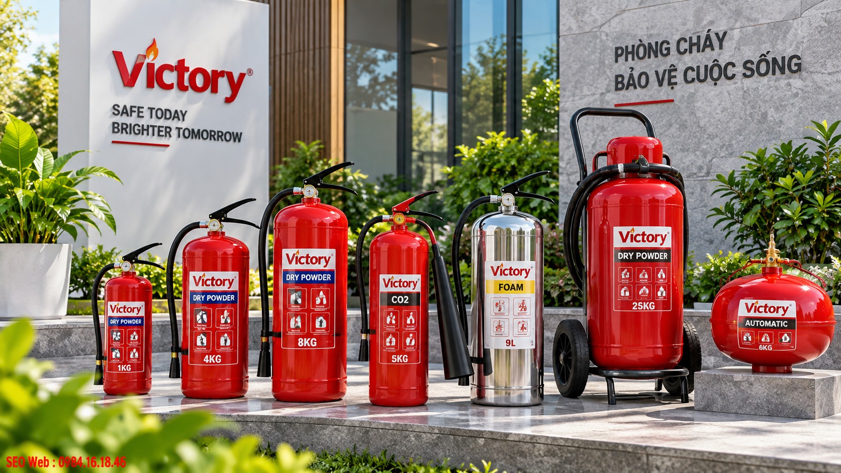 Victory cung cấp bình bột và bình CO2 cho nhiều môi trường sử dụng