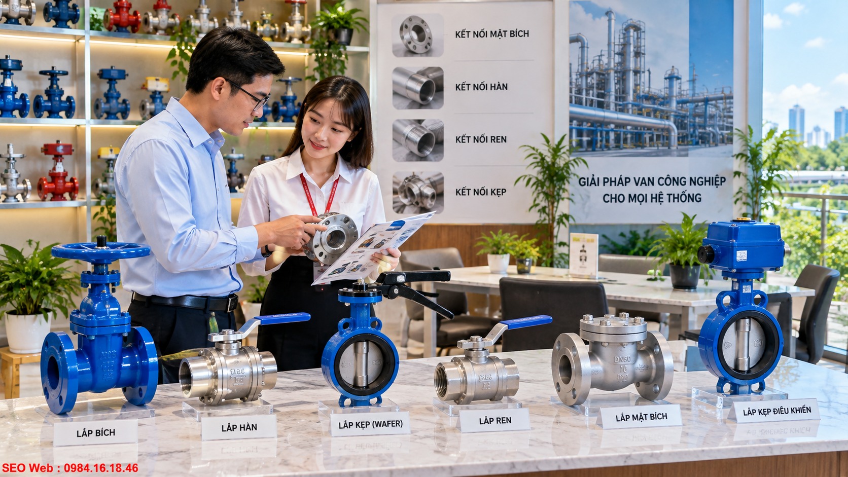 Lựa chọn kết nối ren, bích hoặc hàn đúng hệ thống Chọn kiểu kết nối van phù hợp tiêu chuẩn và kích thước đường ống