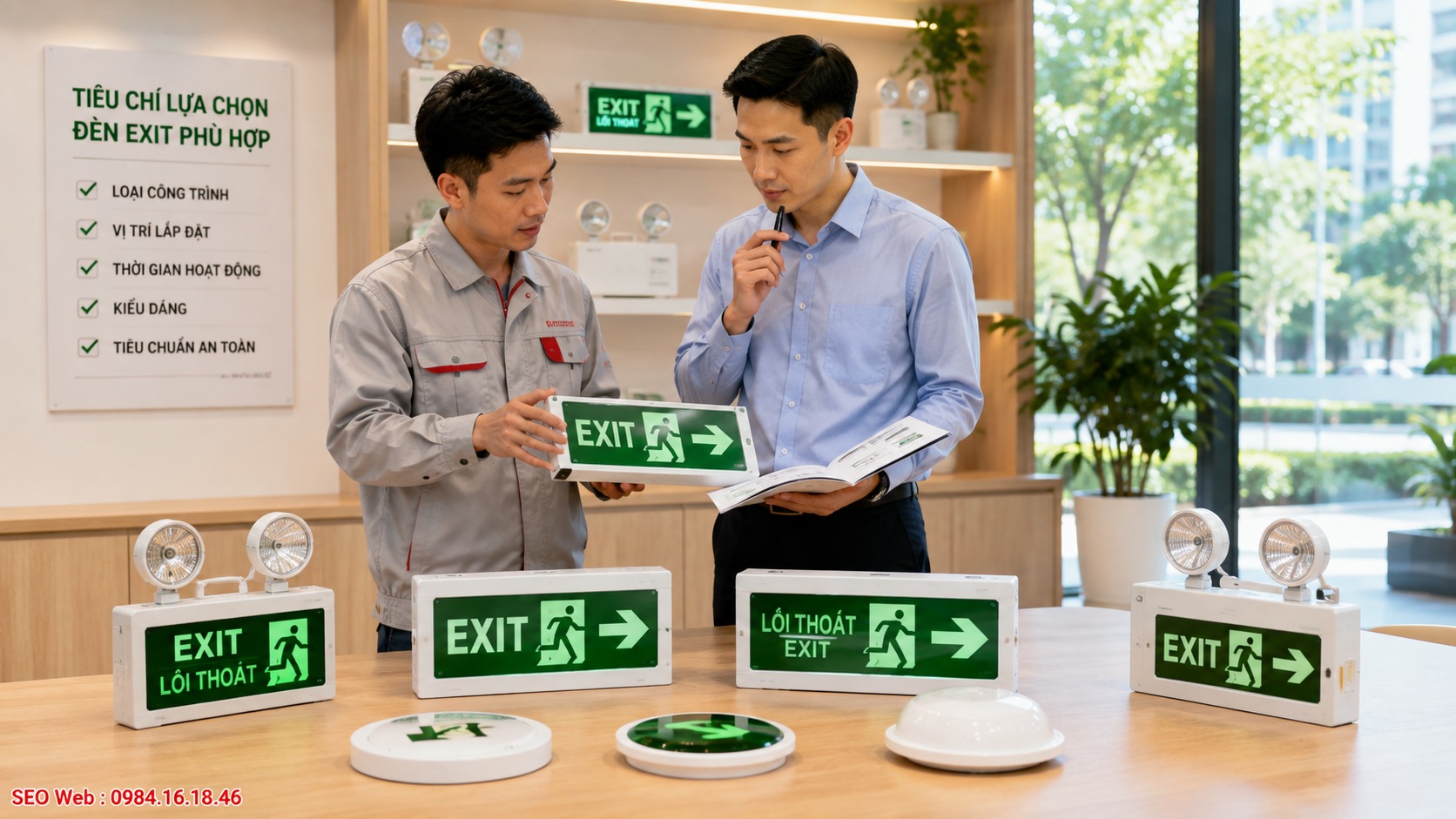 Lựa chọn thương hiệu đèn Exit chất lượng giúp đảm bảo độ bền và vận hành ổn định
