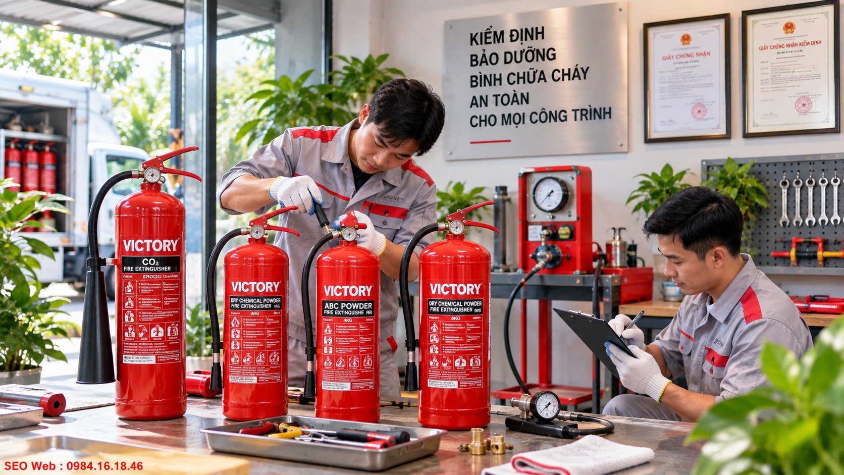 Lựa chọn đơn vị chuyên nghiệp giúp kiểm định bình Victory đúng quy trình