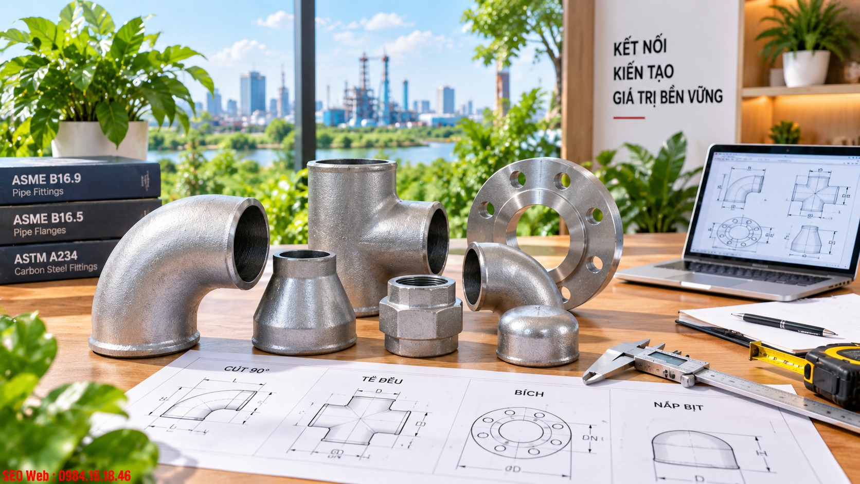 Kích thước chuẩn giúp phụ kiện kết nối chính xác và hạn chế rò rỉ