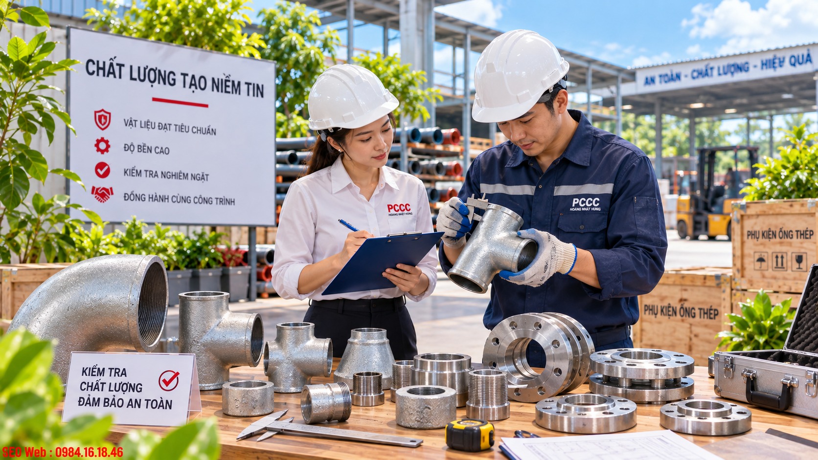 Kiểm tra bề mặt và thông số giúp đánh giá chất lượng phụ kiện thép