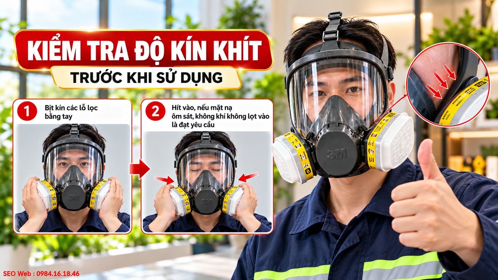 Kiểm tra độ kín giúp phát hiện khe hở trước khi sử dụng