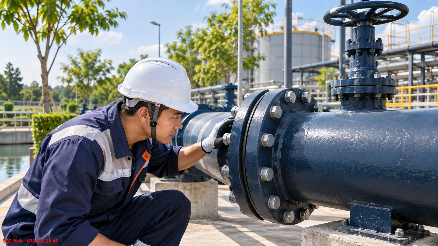 Quan sát trực tiếp mối nối mặt bích giúp nhận biết khe hở và rò rỉ
