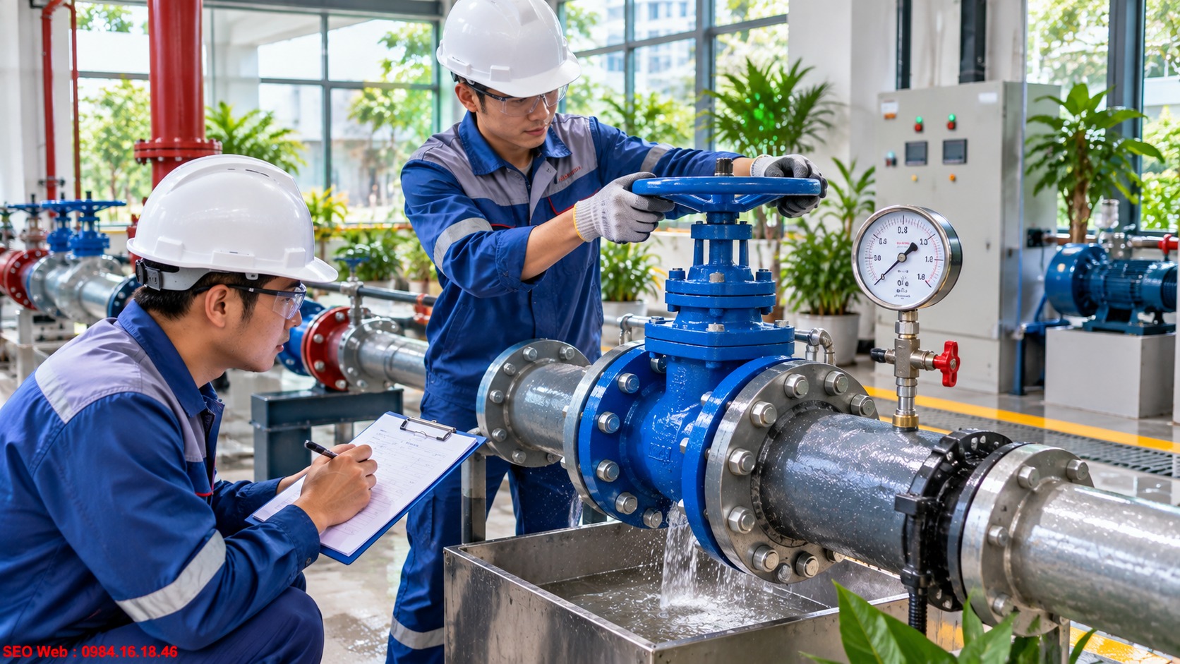Đánh giá khả năng đóng mở và độ kín của van Kiểm tra độ kín và khả năng vận hành của van trước khi lắp đặt