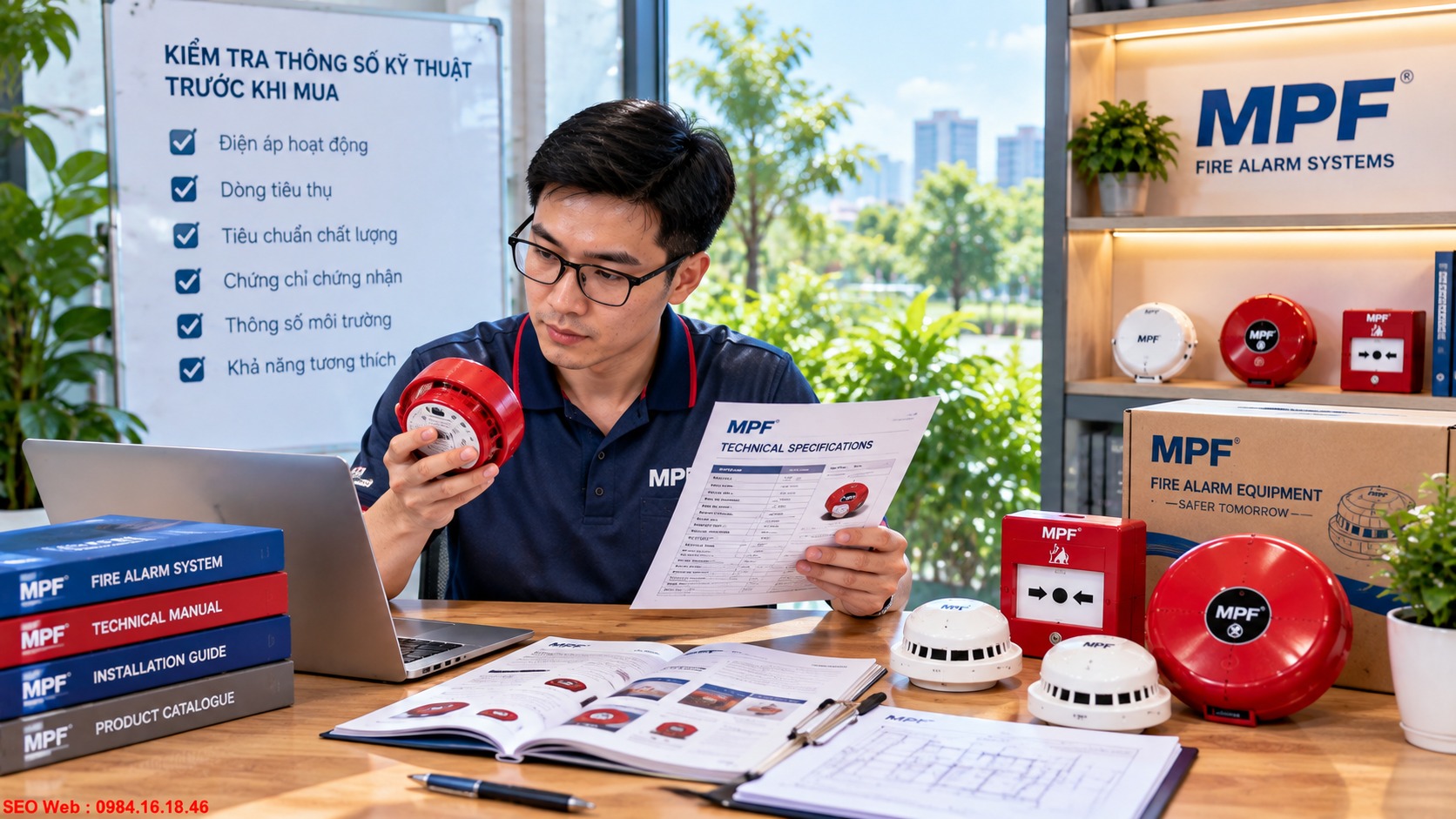 Kiểm tra thông số kỹ thuật báo cháy MPF trước mua