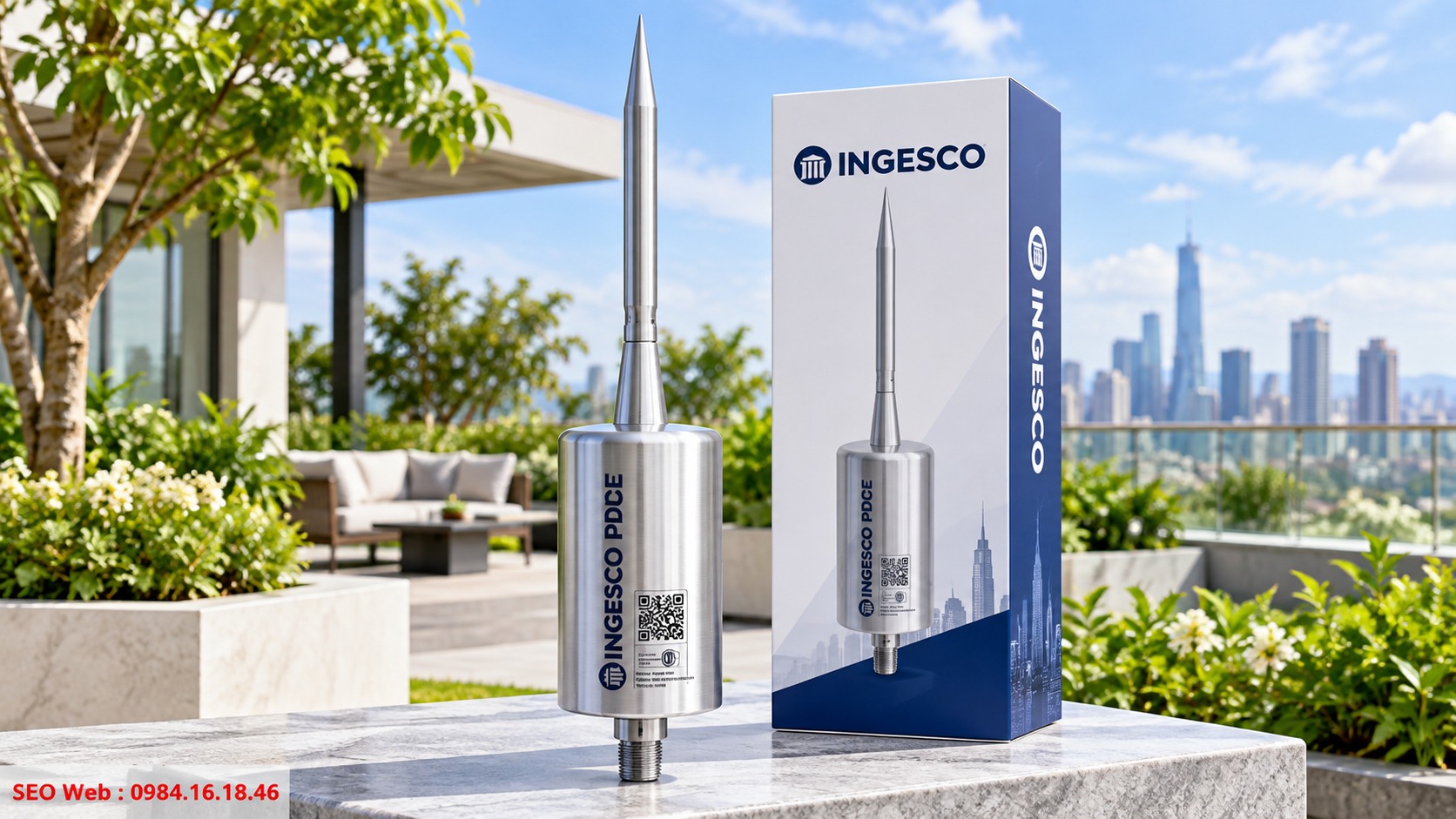 Tìm hiểu công nghệ chống sét Ingesco và khả năng bảo vệ công trình Kim thu sét Ingesco ứng dụng công nghệ phát tia tiên đạo cho công trình