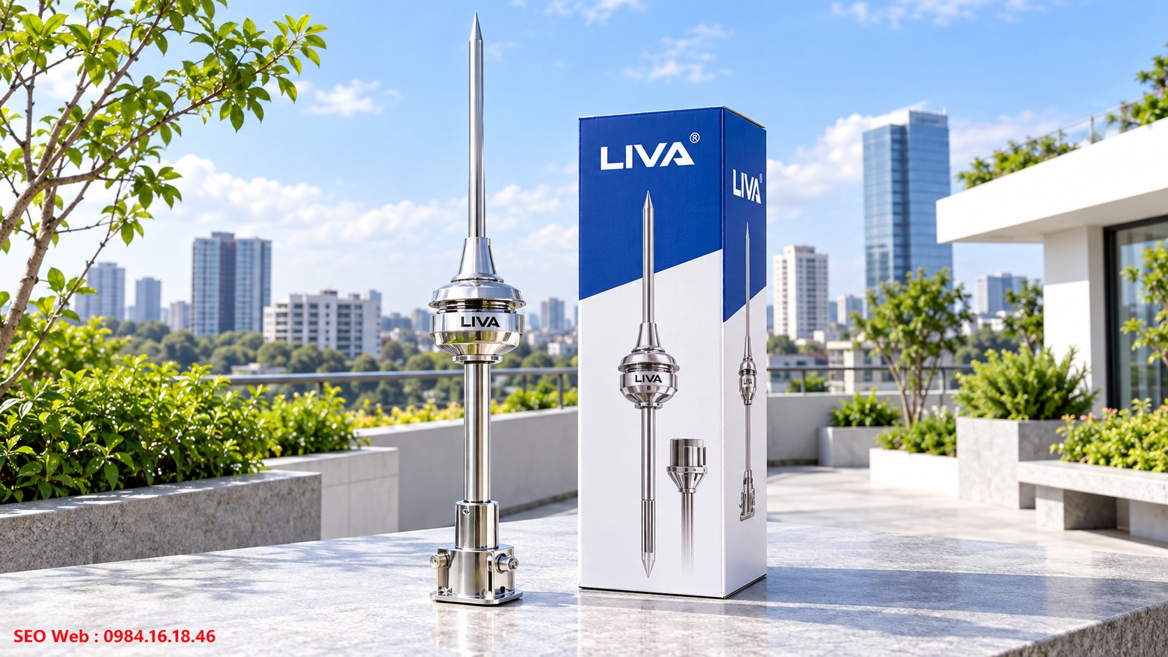 Đặc điểm kim thu sét Liva và khả năng ứng dụng trong thực tế Kim thu sét Liva phù hợp nhiều loại công trình với phạm vi bảo vệ đa dạng