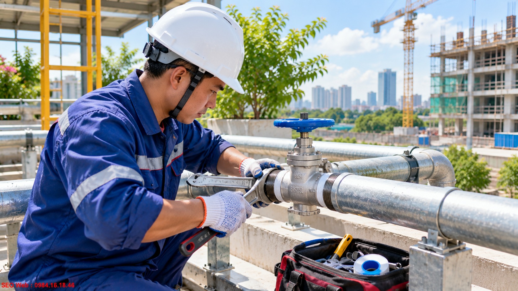 Phương pháp lắp van nối ren hạn chế rò rỉ và hỏng ren Lắp đặt van công nghiệp kết nối ren đúng chiều và lực siết phù hợp
