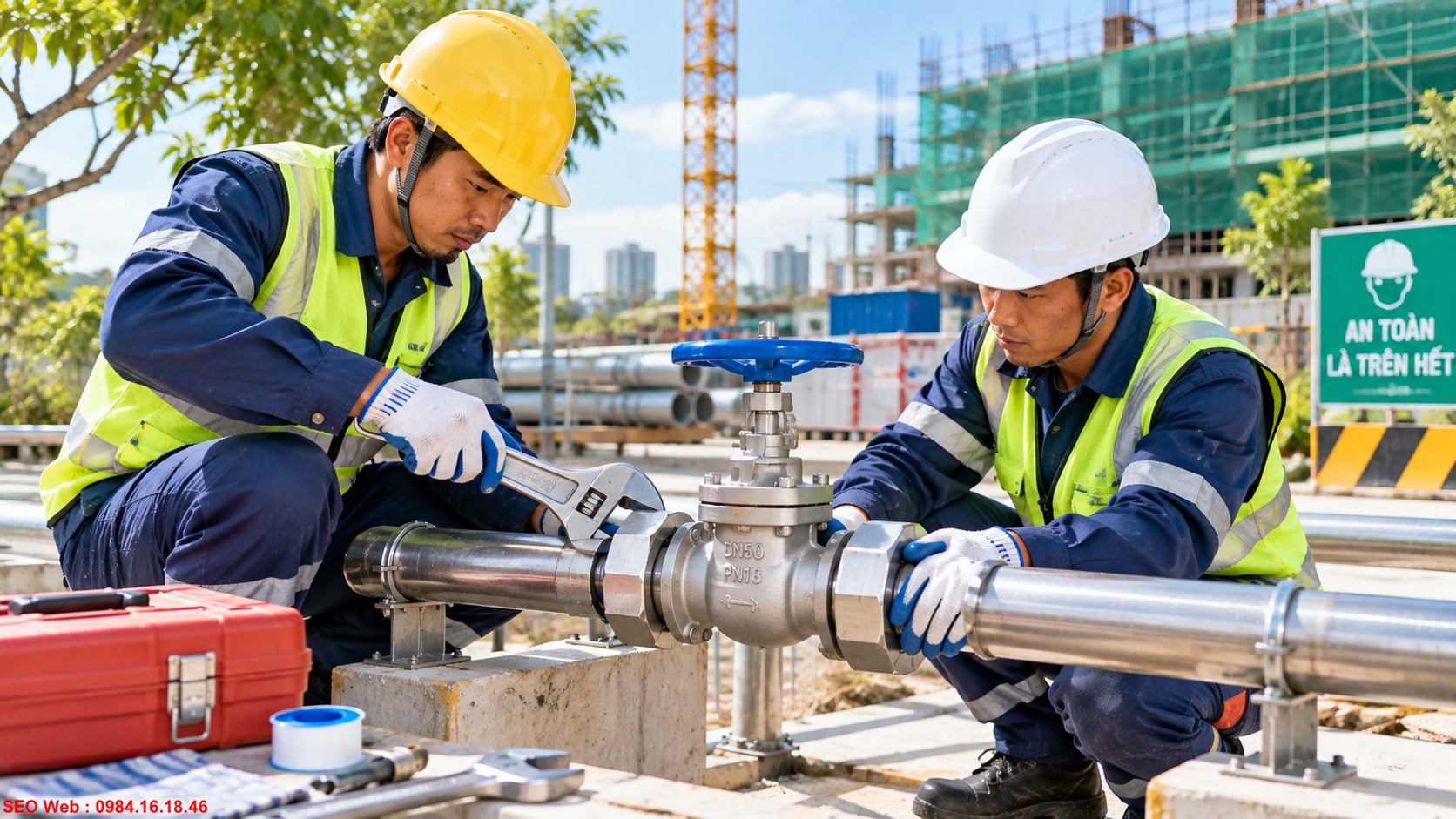 Hướng dẫn kết nối van bằng rắc co chắc chắn và kín khít Lắp đặt van công nghiệp nối rắc co đúng tâm và bảo đảm độ kín