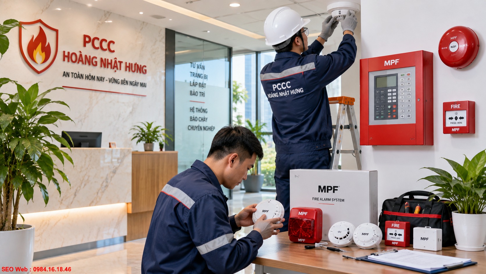 Liên hệ lắp đặt bảo trì báo cháy MPF tại Hoàng Nhật Hưng