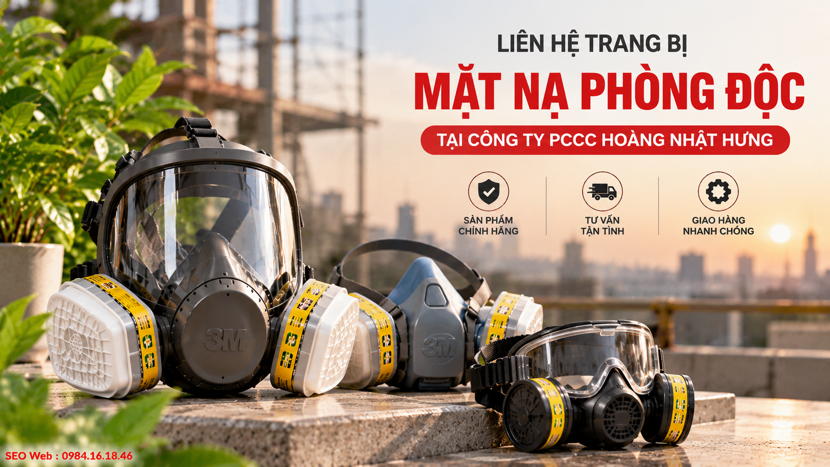 Hoàng Nhật Hưng cung cấp mặt nạ chính hãng và tư vấn phù hợp