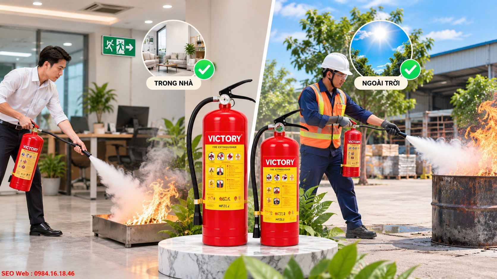 Điều kiện môi trường ảnh hưởng trực tiếp hiệu quả phun chất chữa cháy