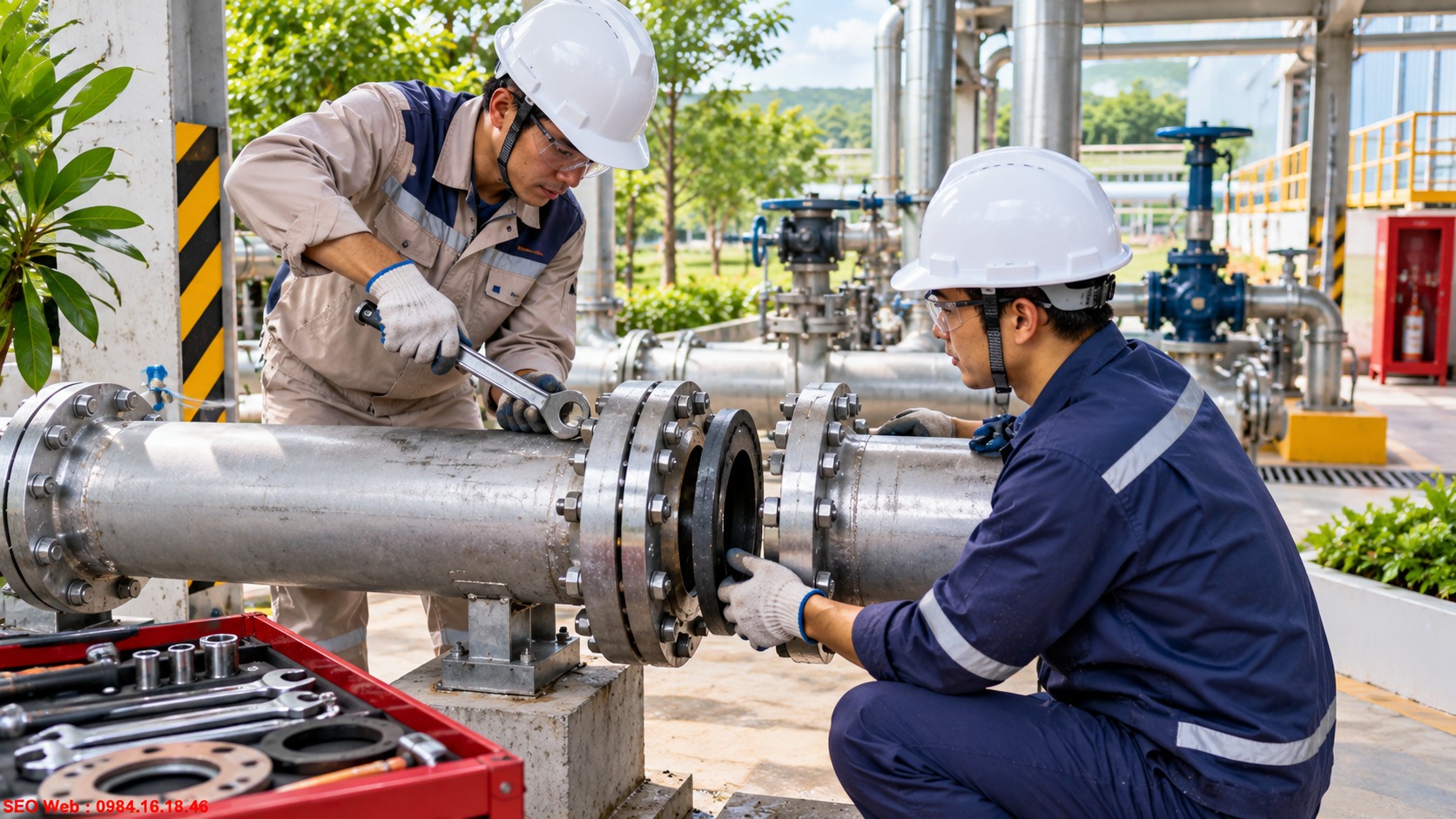 Khả năng làm việc của mặt bích trong điều kiện áp lực cao Mặt bích chịu áp lực và nhiệt độ trong hệ thống đường ống công nghiệp