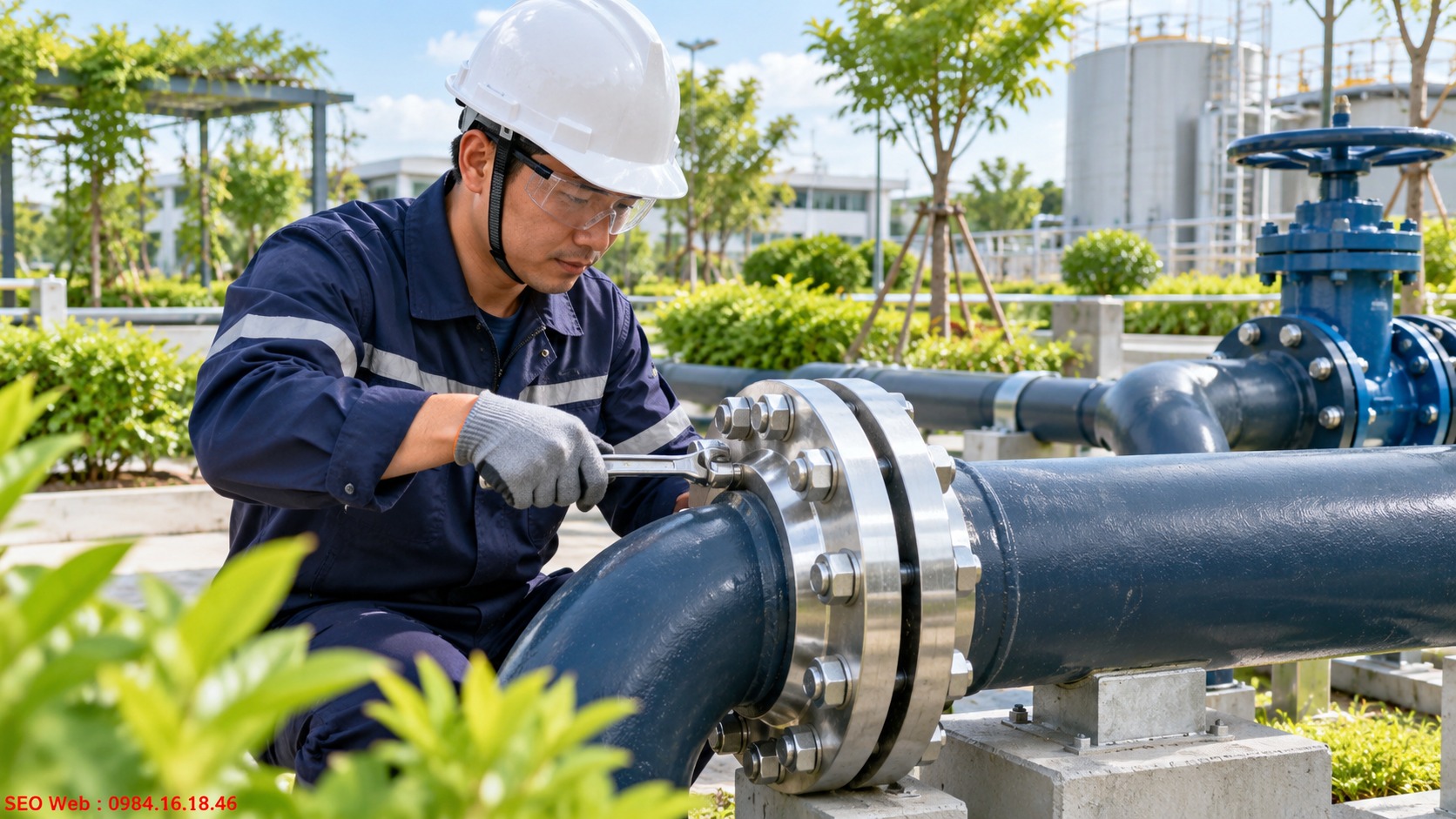 Mặt bích đảm bảo độ kín tại điểm nối, hạn chế rò rỉ lưu chất