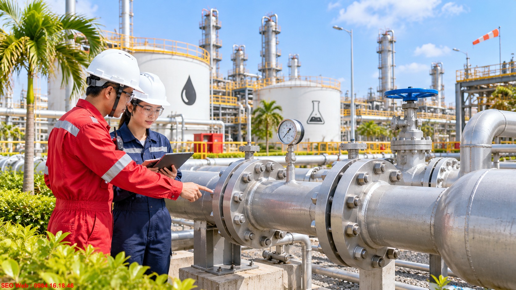 Lựa chọn mặt bích cho hệ thống dầu khí và hóa chất công nghiệp Mặt bích ứng dụng cho đường ống dầu khí và môi trường hóa chất