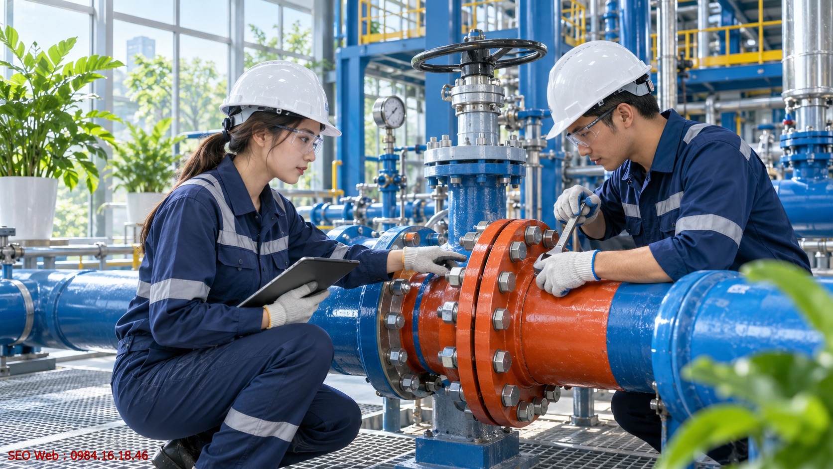Mặt bích hỗ trợ tháo thiết bị nhanh chóng khi bảo trì hoặc thay thế linh kiện