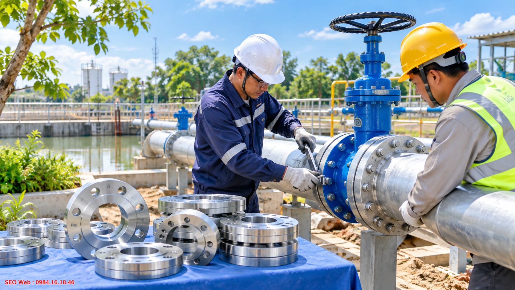 Mặt bích phù hợp nhiều hệ thống nước, khí và đường ống hóa chất công nghiệp