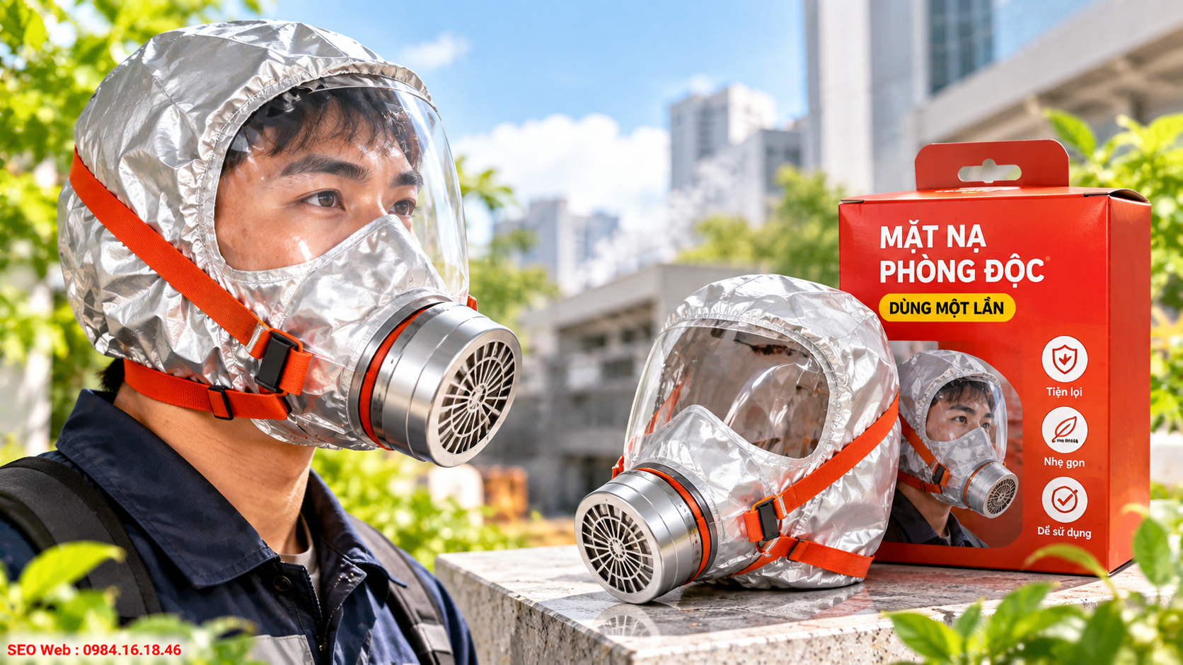 Thiết kế dùng một lần phù hợp môi trường bụi và nguy cơ thấp