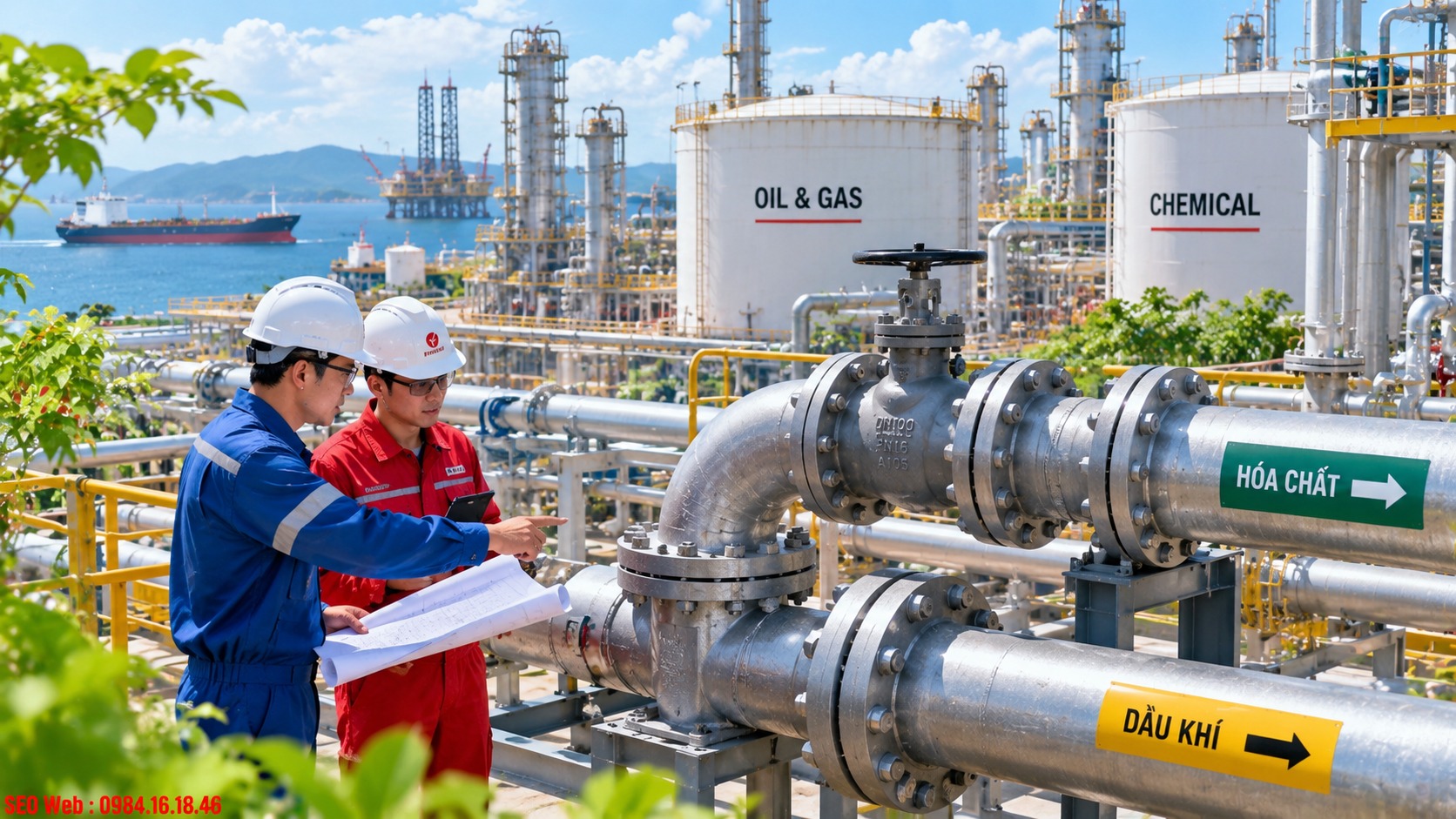 Phụ kiện thép chịu áp lực cao phục vụ đường ống dầu khí hóa chất