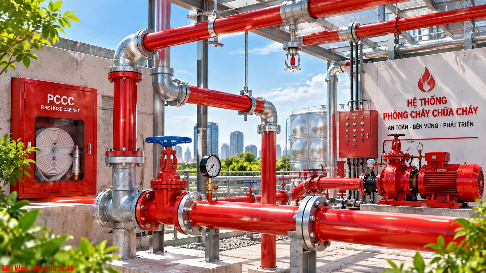 Phụ kiện thép đảm bảo đường ống chữa cháy kết nối kín và chắc chắn