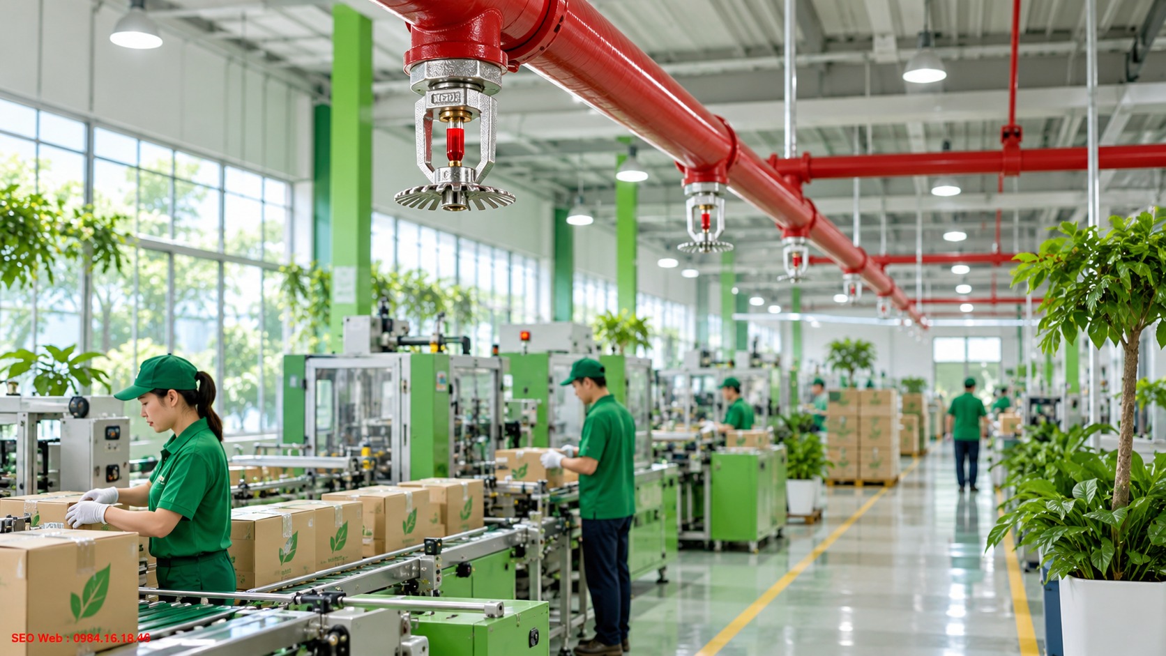 Đầu phun Sprinkler giúp hạn chế cháy lan và giảm thiệt hại