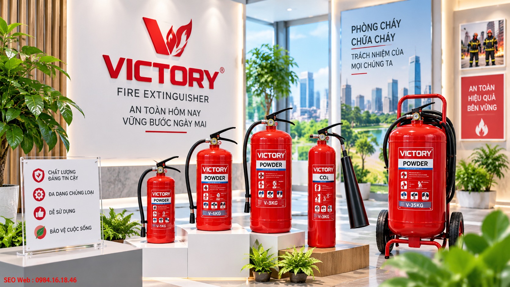 Victory là thương hiệu thiết bị chữa cháy được nhiều khách hàng lựa chọn