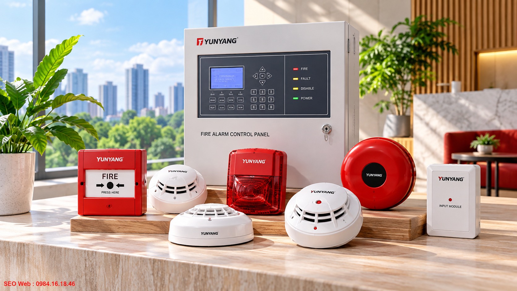 Thương hiệu báo cháy Yunyang xuất xứ Đài Loan với thiết bị chất lượng cao