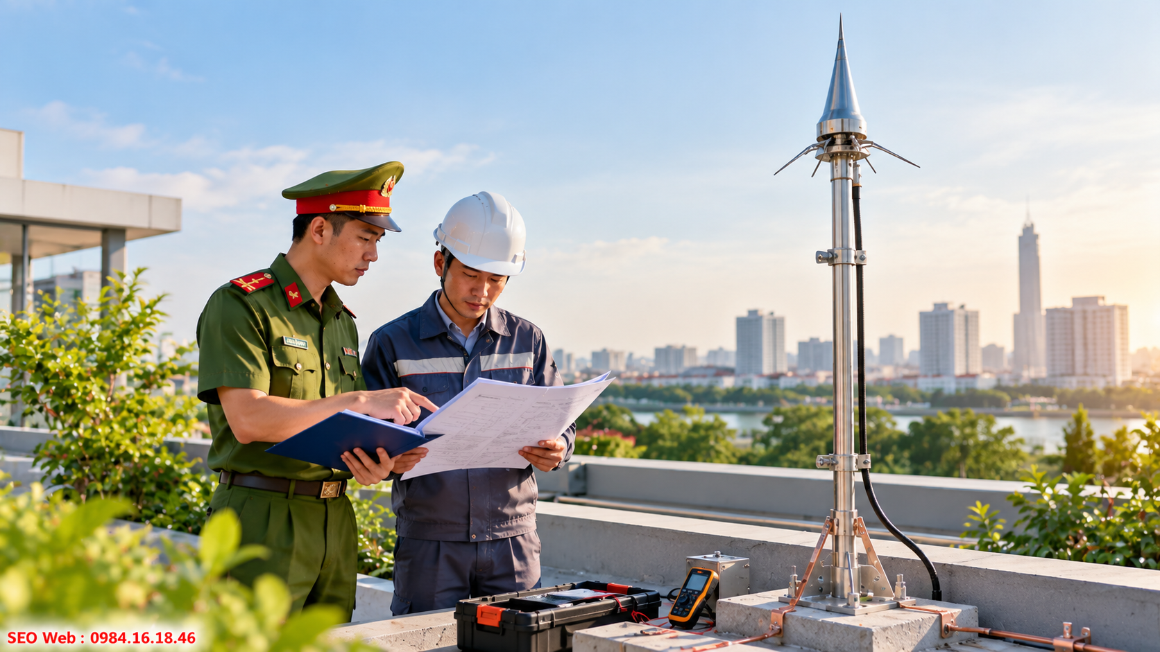 Đối chiếu tiêu chuẩn Việt Nam khi kiểm tra hệ thống chống sét